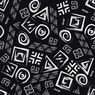 Tribal Seamless Pattern Ethnic Vector Background N12