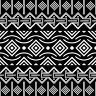 Tribal Seamless Pattern Ethnic Vector Background N13