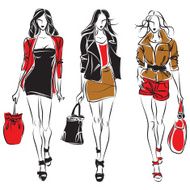 Three elegant women N15