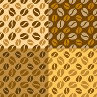 set of coffee seamless textures