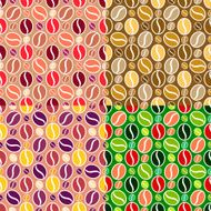 set of coffee seamless textures N3