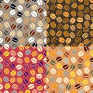 colourful coffee seamless background