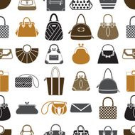 Bags and purses seamless pattern