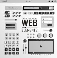 Vector Web Elements Buttons and Labels Site Navigation N2