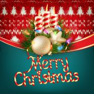 Knitted Christmas background EPS 10 N3