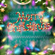 Knitted Christmas background EPS 10 N11