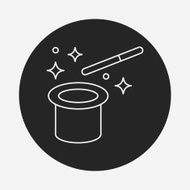 magic hat line icon N13