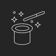 magic hat line icon N14