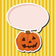 Halloween pumpkin theme elements N8