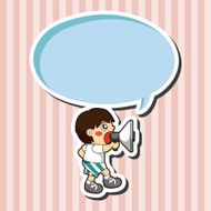 boy man cartoon theme elements N119