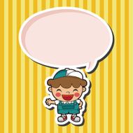 boy man cartoon theme elements N120