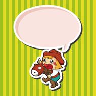 lady girl cartoon theme elements N103