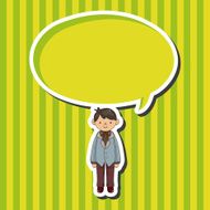 boy man cartoon theme elements vector eps N21