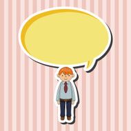 boy man cartoon theme elements vector eps N25