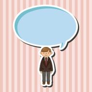 boy man cartoon theme elements vector eps N27