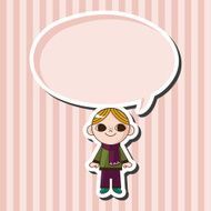 boy man cartoon theme elements N121