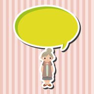 family grandmother character theme elements N20