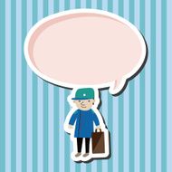 boy man cartoon theme elements N125