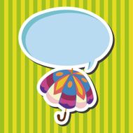 Umbrella theme elemets vector eps N46