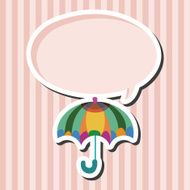 Umbrella theme elemets vector eps N47