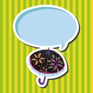 Umbrella theme elemets vector eps N50