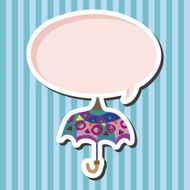 Umbrella theme elemets vector eps N51
