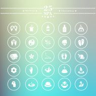 Icons flat is eating white on a blurred background N6