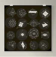 Abstract triangles design N17