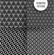 geometric pattern in op art design Black and white N24