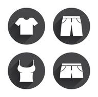 Clothes signs T-shirt and pants with shorts N10