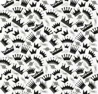 Seamless pattern of crowns N4