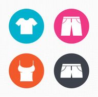 Clothes signs T-shirt and pants with shorts N11