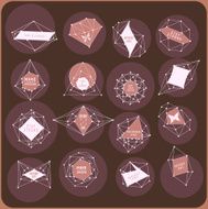 Abstract triangles design N25
