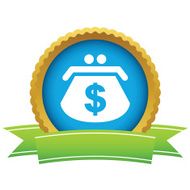 Gold dollar purse logo
