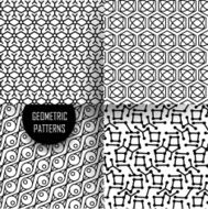 geometric pattern in op art design Black and white N30