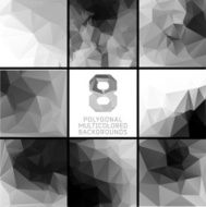 polygonal triangles and space background N19