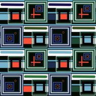 Abstract modern squares seamless pattern texture retro background