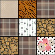 Abstract checkered plaid textile patchwork pattern background