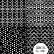 geometric pattern in op art design Black and white N41