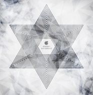 polygonal triangles and space background N23