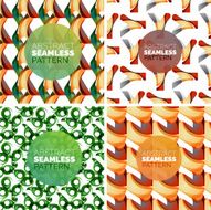 Vector set of colorful seamless geometric patterns Modern stylish abstract N2