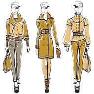 Fashion vector sketch N20