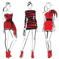 Short red dresses