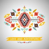 Vector decorative element on native style