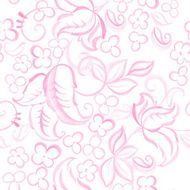 Watercolor floral seamless pattern Vector illustration N2