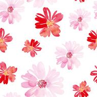Watercolor flower pattern N17