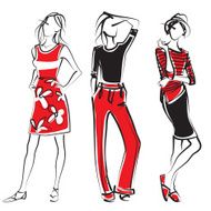 Fashion vector sketch N21