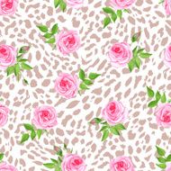 Glam leopard seamless vector print