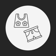 swim suit line icon N26