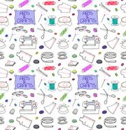 Coloured Sewing Set Background